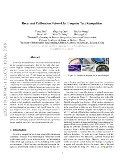 Recurrent Calibration Network for Irregular Text Recognition