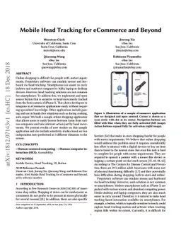 Mobile Head Tracking for eCommerce and Beyond