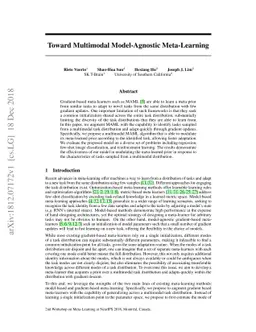 Toward Multimodal Model-Agnostic Meta-Learning