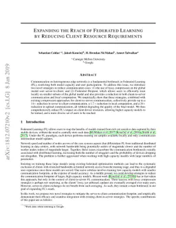 Expanding the Reach of Federated Learning by Reducing Client Resource
  Requirements