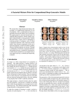 A Factorial Mixture Prior for Compositional Deep Generative Models