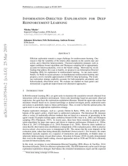 Information-Directed Exploration for Deep Reinforcement Learning