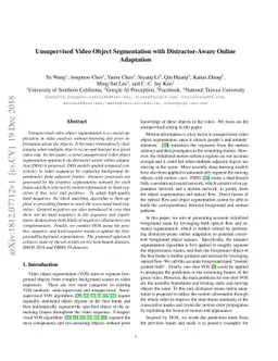 Unsupervised Video Object Segmentation with Distractor-Aware Online
  Adaptation