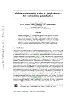 Modular meta-learning in abstract graph networks for combinatorial
  generalization