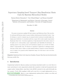 Importance Sampling-based Transport Map Hamiltonian Monte Carlo for
  Bayesian Hierarchical Models