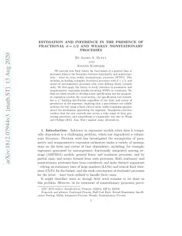 Estimation and Inference in the Presence of Fractional d=1/2 and Weakly
  Nonstationary Processes