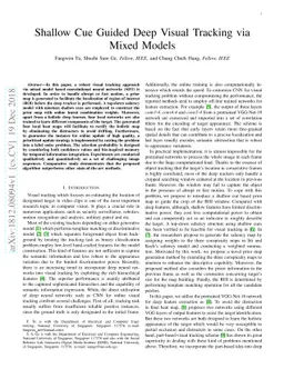 Shallow Cue Guided Deep Visual Tracking via Mixed Models