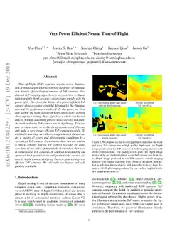 Very Power Efficient Neural Time-of-Flight