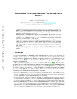 Unconstrained Iris Segmentation using Convolutional Neural Networks