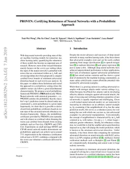 PROVEN: Certifying Robustness of Neural Networks with a Probabilistic
  Approach