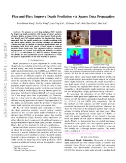 Plug-and-Play: Improve Depth Estimation via Sparse Data Propagation