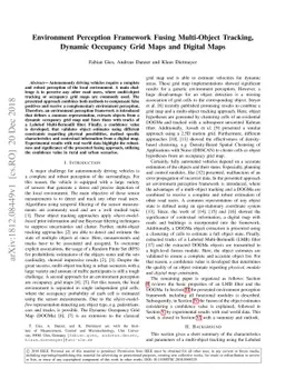 Environment Perception Framework Fusing Multi-Object Tracking, Dynamic
  Occupancy Grid Maps and Digital Maps