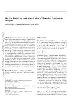 On the positivity and magnitudes of Bayesian quadrature weights