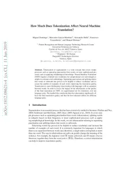 How Much Does Tokenization Affect Neural Machine Translation?