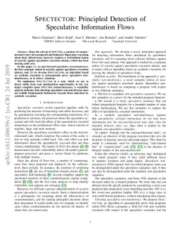 SPECTECTOR: Principled Detection of Speculative Information Flows