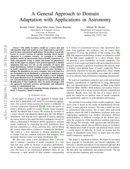 A General Approach to Domain Adaptation with Applications in Astronomy