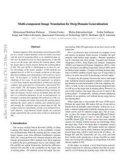 Multi-component Image Translation for Deep Domain Generalization