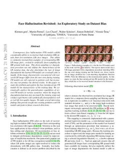 Face Hallucination Revisited: An Exploratory Study on Dataset Bias