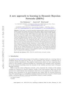 A new approach to learning in Dynamic Bayesian Networks (DBNs)