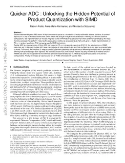 Quicker ADC : Unlocking the hidden potential of Product Quantization
  with SIMD