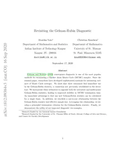 Revisiting the Gelman-Rubin Diagnostic