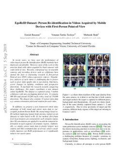 EgoReID Dataset: Person Re-identification in Videos Acquired by Mobile
  Devices with First-Person Point-of-View