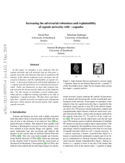 Increasing the adversarial robustness and explainability of capsule
  networks with $γ$-capsules