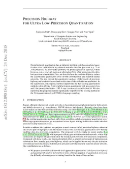 Precision Highway for Ultra Low-Precision Quantization