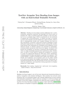 TextNet: Irregular Text Reading from Images with an End-to-End Trainable
  Network