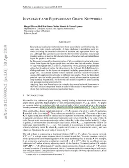 Invariant and Equivariant Graph Networks