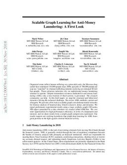 Scalable Graph Learning for Anti-Money Laundering: A First Look