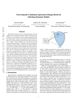 Traversing the Continuous Spectrum of Image Retrieval with Deep Dynamic
  Models