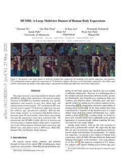 HUMBI: A Large Multiview Dataset of Human Body Expressions