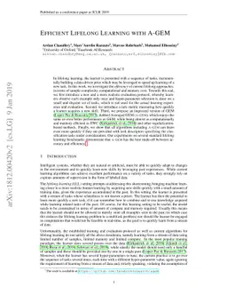 Efficient Lifelong Learning with A-GEM