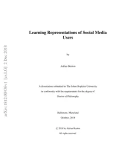 Learning Representations of Social Media Users