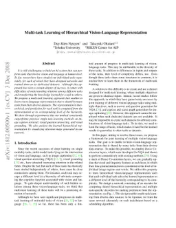Multi-task Learning of Hierarchical Vision-Language Representation