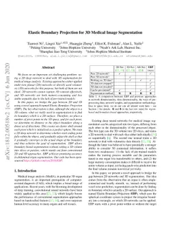 Elastic Boundary Projection for 3D Medical Image Segmentation