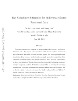Fast Covariance Estimation for Multivariate Sparse Functional Data