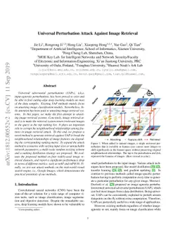 Universal Perturbation Attack Against Image Retrieval