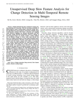 Unsupervised Deep Slow Feature Analysis for Change Detection in
  Multi-Temporal Remote Sensing Images