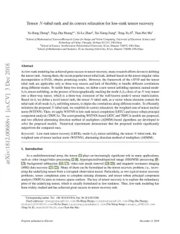 Tensor N-tubal rank and its convex relaxation for low-rank tensor
  recovery