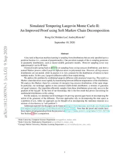 Simulated Tempering Langevin Monte Carlo II: An Improved Proof using
  Soft Markov Chain Decomposition