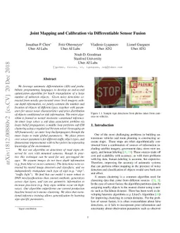 Joint Mapping and Calibration via Differentiable Sensor Fusion