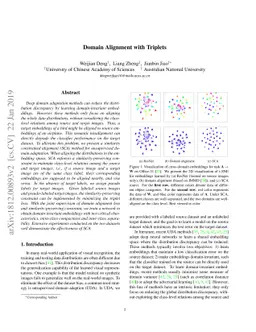 Domain Alignment with Triplets
