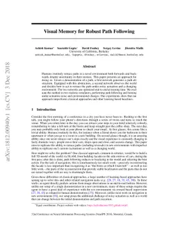 Visual Memory for Robust Path Following