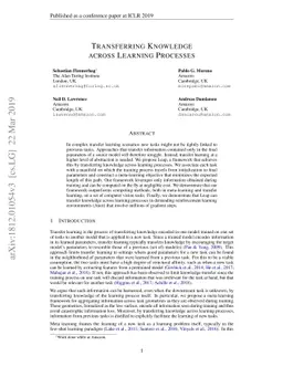 Transferring Knowledge across Learning Processes