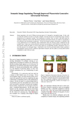 Semantic Image Inpainting Through Improved Wasserstein Generative
  Adversarial Networks