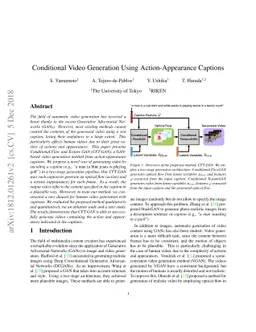 Conditional Video Generation Using Action-Appearance Captions