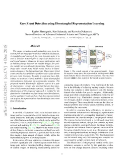 Rare Event Detection using Disentangled Representation Learning