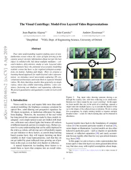 The Visual Centrifuge: Model-Free Layered Video Representations